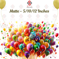 [50 Pcs] 5/10/12 Inches High Quality Matte Color Balloon, Birthday / Wedding Party Decoration