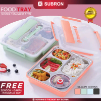 SUBRON SUS 304  Lunch Box Kotak Bekal Catering 5 Sekat Wadah Stainless