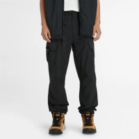 【Timberland 官方旗艦】男款黑色彈性快乾運動長褲(A6VBT001)
