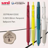 1pc UNI JETSTREAM Ballpoint Pen SXN-1003 0.38mm 0.28mm EDGE Penpoint Metal Penholder office Business Signature Pen