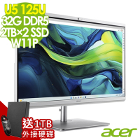 Acer 宏碁 Aspire C27-195ES 液晶電腦 (Ultra5 125U/32G/2TB SSD+2TB SSD/W11P)