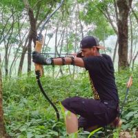 Busur Panah Lengkap Paket 3 Arrow Fiber
