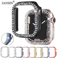 Hard PC Bumper Diamond Case for Apple Watch Protective Cover 49mm Ultra Frame for iWatch 5 6 SE 7 8 9 41MM 45MM 40MM 44MM Cover