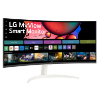 【LG 樂金】34SR60QC-W 34型 2K VA 21:9 曲面智慧螢幕(搭載webOS/隨附智慧滑鼠遙控器)