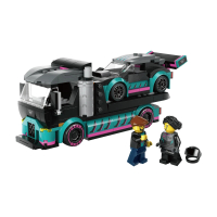 【LEGO 樂高】Lego樂高 賽車和汽車運輸車 60406