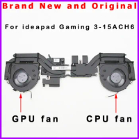 Laptop CPU GPU Cooling Fan Cooler Radiator for Lenovo ideapad Gaming 3-15ACH6 5H40S20432 82K2
