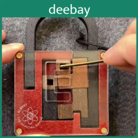 Wooden Puzzle Lock Box With Challenging Codes For Brain Teasers And Escape Room Enthusiasts