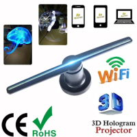 3d Hologram projector fan Advertising Display hologram Fan Holographic Imaging lamp 3d Display Advertising logo Light Decoration