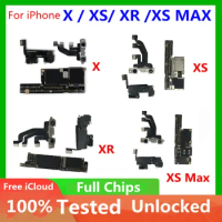Clean iCloud Logic board 100% Unlocked for iPhone X XS MAX XR Motherboard Support Update Plate Full Chip Mainboard Good Working