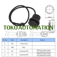 28cm ke 450cm Waterproof UART Ultrasonic Ranging Sensor Module SU38
