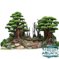 Hardscape Aquascape Jungle Bonus moss Sintetis