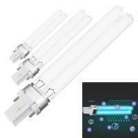 หลอดไฟ UV, หลอดยูวีฆ่าเชื้ออัลตราไวโอเลต, สำหรับตู้ปลา, บ่อ, ตู้ปลา, หลอดรูปตัว T, เหมาะสำหรับ G23 5