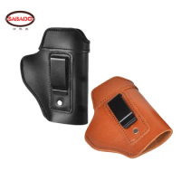 Genuine Leather Holster Hand Gun Case RH Concealed Carry For Glock 17 19 22 23 43 Sig Sauer P226 P229 Ruger 92 M92 Hunting