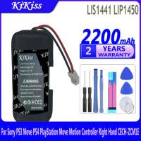 KiKiss Powerful Battery LIS1441 LIP1450 2200mAh for Sony PS3 Move PS4 Play Station Move Motion Controller Right Hand CECH-ZCM1E