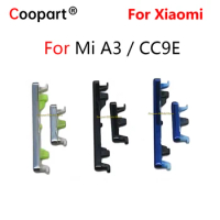 1Set/Lot New Power Volume Side Buttons Key For Xiaomi Mi A3 CC9E MiA3 Volume Power Up Down Button Replacement Parts