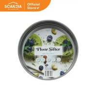 SCANDIA Flour Sieve Stainless Steel Round 20Cm Silver (KA0874) - Ayakan Tepung Peralatan Dapur Sarin