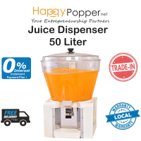 HAPPYPOPPER Commercial Mesin Fruit Juice Dispenser 50 Liter Single Tank Double Electric 50Liter 50L 