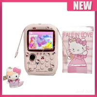 Mini Hello Kitty Power Bank Game Portable Retro Handheld Game Console Color Screen Cute Dolls Arcade Game Girls Birthday Gifts