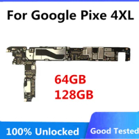 For Google Pixe4 Pixel 4 XL 4XL Motherboard Original Unlocked test working 100% 64GB 128GB Unlocked LogicBoard no Face ID