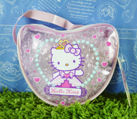 【震撼精品百貨】Hello Kitty 凱蒂貓 透明防水袋 公主 愛心造型【共1款】 震撼日式精品百貨