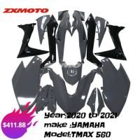 ZXMOTO Motorcycle Bodywork Full Fairing Kit For 2020 2021 YAMAHA TMax 560 DX Tech Max Dark Nardo Gray Concrete Power Grey