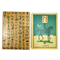 40 Sheets Green Glyphs Lenormand Oracle Cards Deck English Version