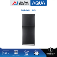 AQUA Elektronik Kulkas 2 Pintu AQR - D251 (DG) - (Invoice Nota)
