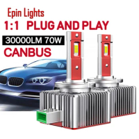 2PCS D1S LED Canbus D2S D3S Car Headlight Replacement Original HID D4S D5S D8S LED Bulb Plug And Play 30000LM Auto Lamps 6000K
