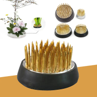 Tròn Kenzan Có gai Sự sắp xếp hoa Ikebana Holder Công cụ cố định nghệ thuật Ếch hoa Chèn chốt cơ sở