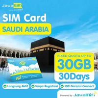 JavaSIM SIM Card Saudi Arabia Hajj Unlimited | SIM Card Saudi Arabia Hajj 50GB / 45 Hari