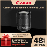 Canon EF-S 18-135mm F3.5-5.6 IS USM APS-C DSLR Camera Autofocus Zoom Lens For 90D 250D SL3 T8i 18135 With Anti Shaking Function