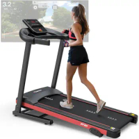 Foldable Treadmill for Home - with Bluetooth Connectivity,Compact Treadmill with 15 Pre Programs Heart Rate Monitor Plus