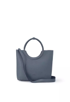 RABEANCO SHAN Soft Shoulder Tote Bag - Slate Grey Blue