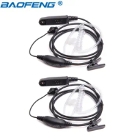 2Pcs Baofeng UV-9R Plus Waterproof Covert Air Acoustic Tube Earpiece for BaoFeng A-58 UV-9R Plus 9R Pro GT-3WP Walkie Talkie