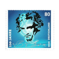 2020, Germany, Post Stamp,250th Anniversary of Beethoven's Birth,Real Original,Good Condition Collection