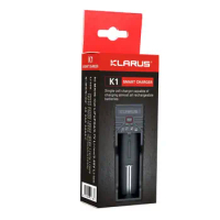 Klarus K1 Charger for Flashlight Battery, Fits for 26650/22650/18650/18490/17670/17500/16340/14500/10440, Etc