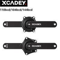 NEW Model XCADEY POWER Meter Crankset 104 BCD-4s For MTB Mountain Bike 110 BCD/110 BCD-4S/144BCD For Road Bike Without Chainring