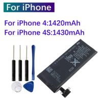 High Capacity For Replacement Battery For iPhone 4 4S iPhone 4 iPhone 4s Replacement Battery + Free Tools