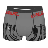 Cool Music Band Gorillaz Skateboard Men's Boxer Briefs,Highly Breathable Underwear,Top Quality 3D Print Shorts Gift Idea