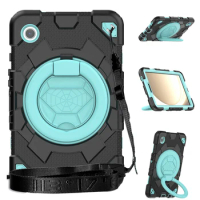 For Samsung Galaxy Tab A9 8.7 inch 2023 Case Kids Rotating Handle Stand Tablet Cover Tab A9 Plus 11" Cases With Shoulder Strap