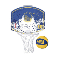 WILSON NBA 迷你籃板 勇士隊-含小球-幼兒 兒童籃球 訓練 WTBA1302GOL 藍白黃