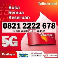 Nomor Cantik Simpati 11 Digit 2222 678 Kartu Perdana Telkomsel Prabayar Bonus 3GB Kuota Nasional