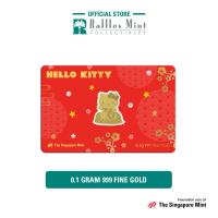 Sanrio Lucky Kitty 0.1 gram 999 Fine Gold Bar [The Singapore Mint]