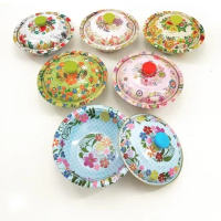 Baskom Kembang 24 Cm + Tutup Stainless Motif - Wadah Serbaguna