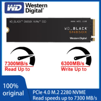 WD Western Digital SSD SN850X 1TB 2TB 4T Drive Internal Solid State Disk for PS5 Desktop Laptop NVMe Gen4 PCIe M.2 2280 PCIe 4.0