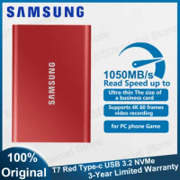 Samsung T7 Portable SSD External Disk Hard Drive Solid State Disk 500GB 1TB 2TB USB 3.2 Gen 2 Compatible SSD for Laptop Desktop