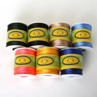 Wholesale 70M 1.5MM Mix Color Nylon Black Satin Chinese Knotting Silky Macrame Cord Beading Braided String Thread