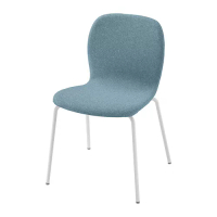 KARLPETTER 餐椅, gunnared 淺藍色/sefast 白色
