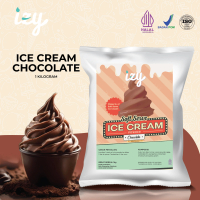 Izy Soft Serve Ice Cream Powder Chocolate - Premix Es Krim Coklat 1 Kg