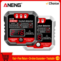ANENG Outlet Tester Receptacle Detector 250V Power Socket Checker Automatic Circuit Tester Polarity Voltage Test Wall Plug Tools